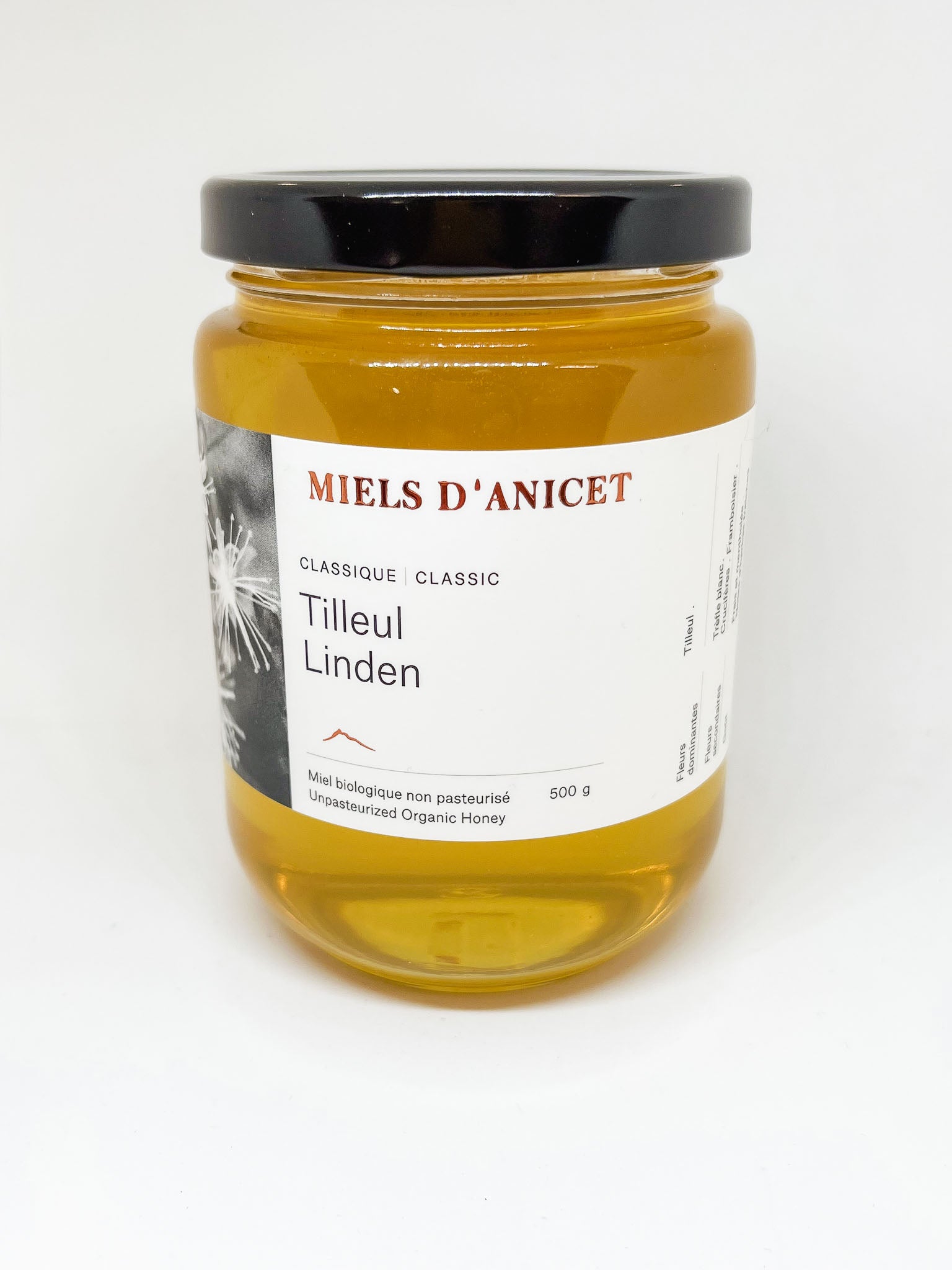 Miel de Tilleul Liquide de Miels D'Anicet 500g B Factory Miel de Tilleul Liquide de Miels D'Anicet 500g B Factory