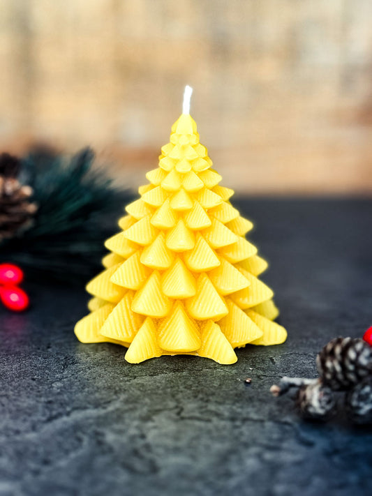 Beeswax Christmas Tree Candles by B Factory