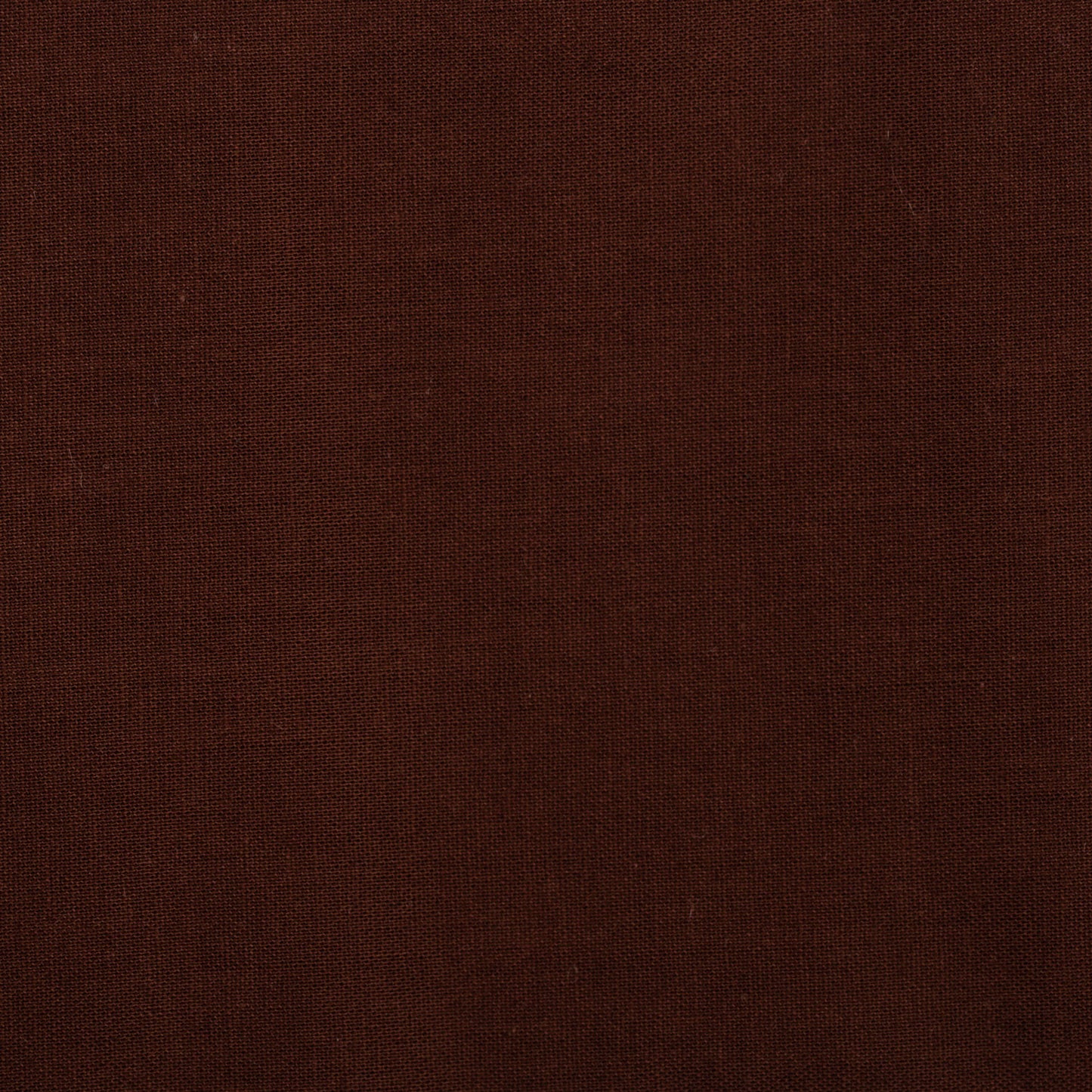 chocolate brown swatch of cotton fabric