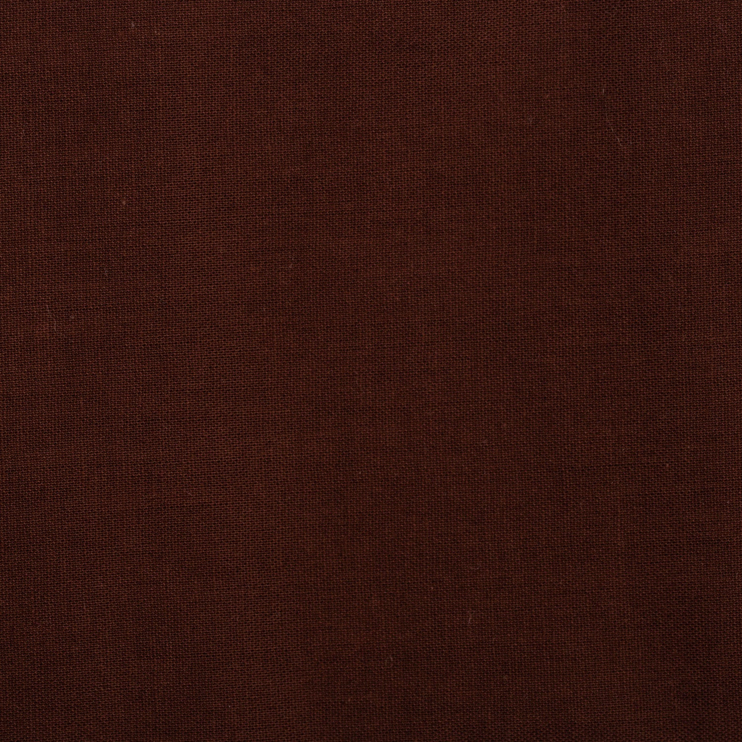 chocolate brown swatch of cotton fabric