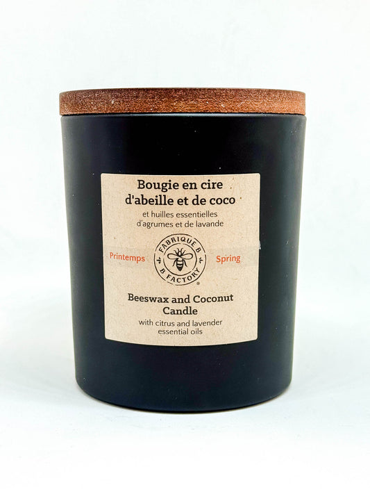 Bougies à la cire de noix de coco et à la cire d'abeille par B Factory