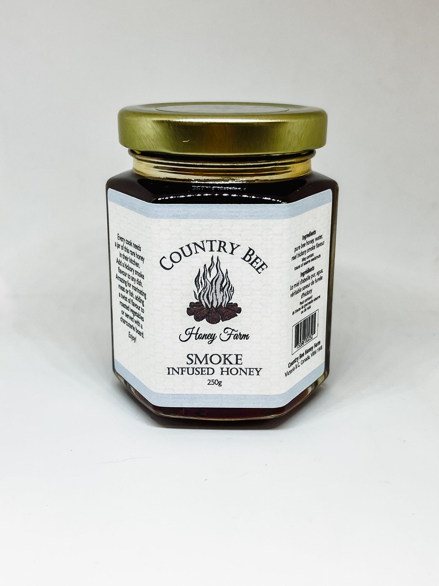 Smoke-Infused Honey from Country Bee Honey Farm