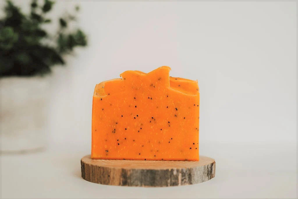 Natural lemon poppyseed soap bar