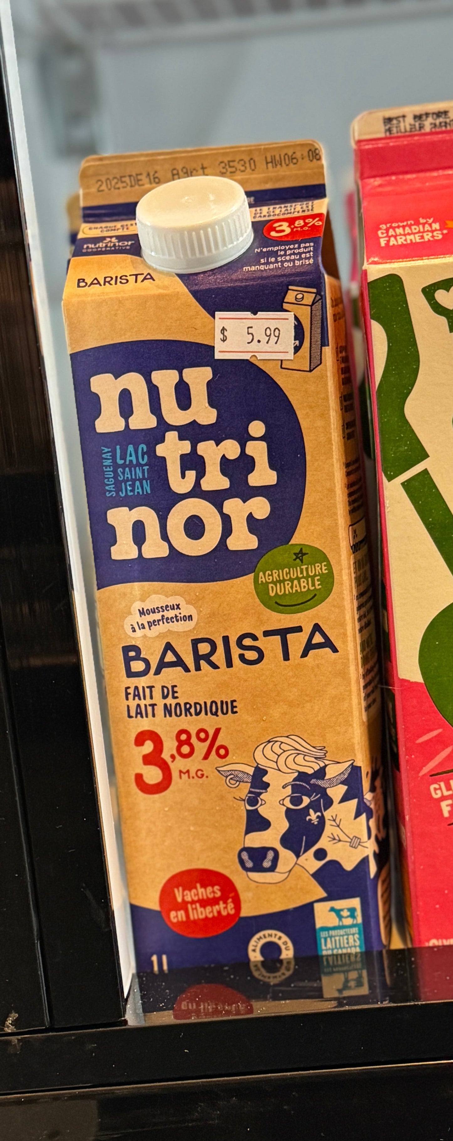 NUTRINOR Nordic Barista Milk 3.8% 1L
