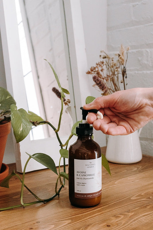 Crème Mains et Corps Avoine et Camomille par Les Mauvaises Herbes