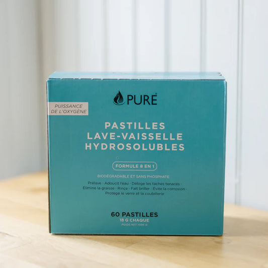 Tablettes hydrosolubles pour lave-vaisselle de Pure