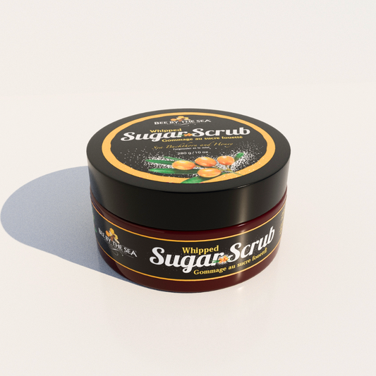 Gommage au sucre fouetté par Bee by the Sea