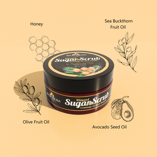 Gommage au sucre fouetté par Bee by the Sea