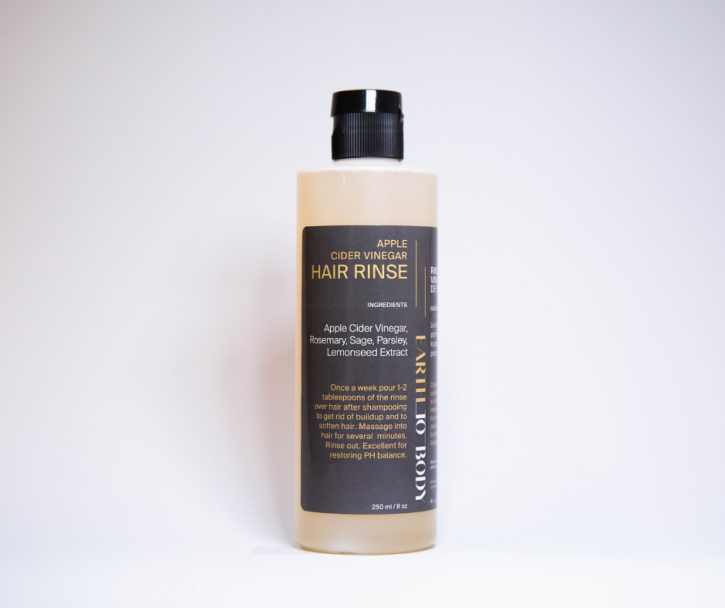 Earth to Body apple cider vinegar hair rinse 250 ml bottle