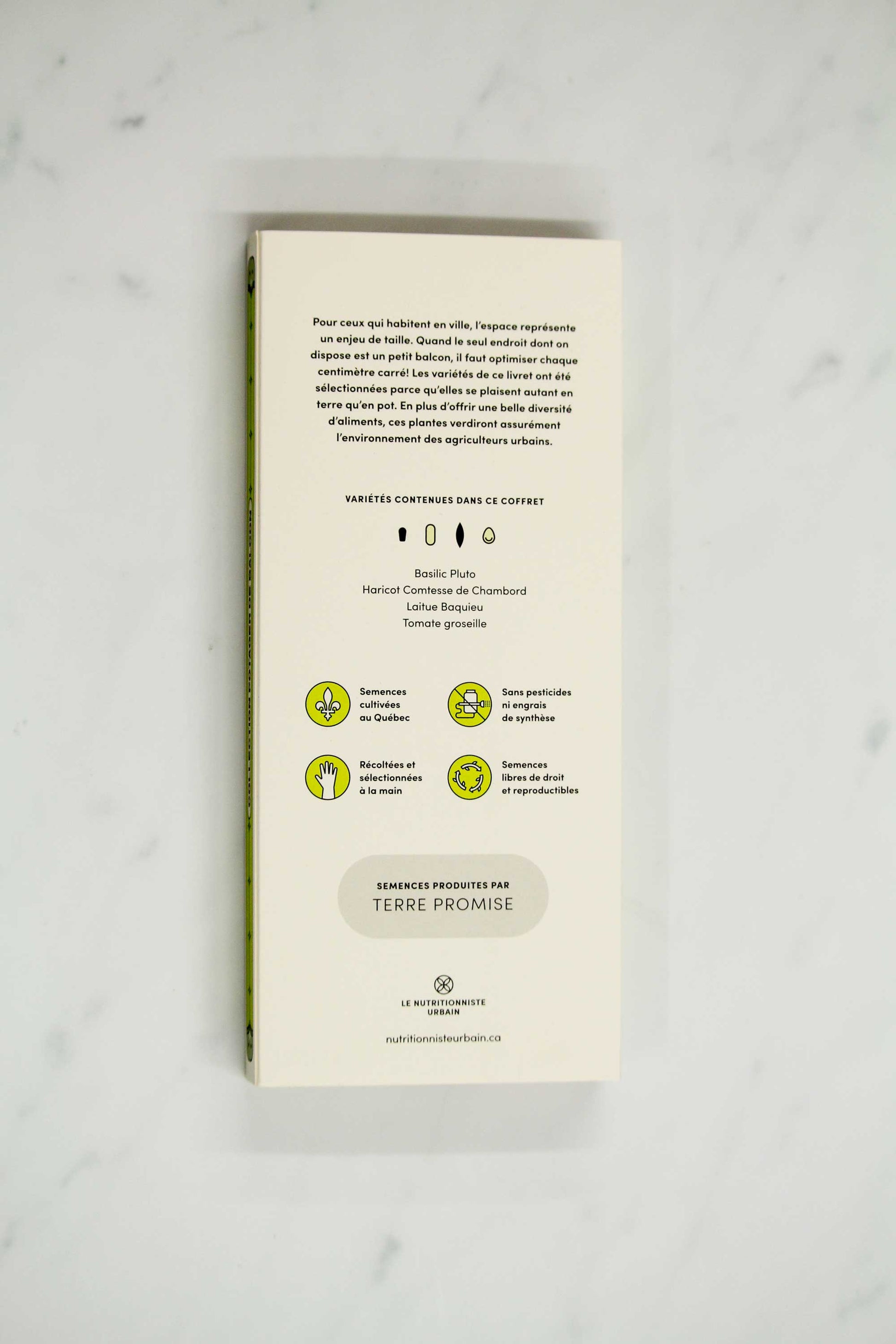 Back of Balcony Garden seed collection box set