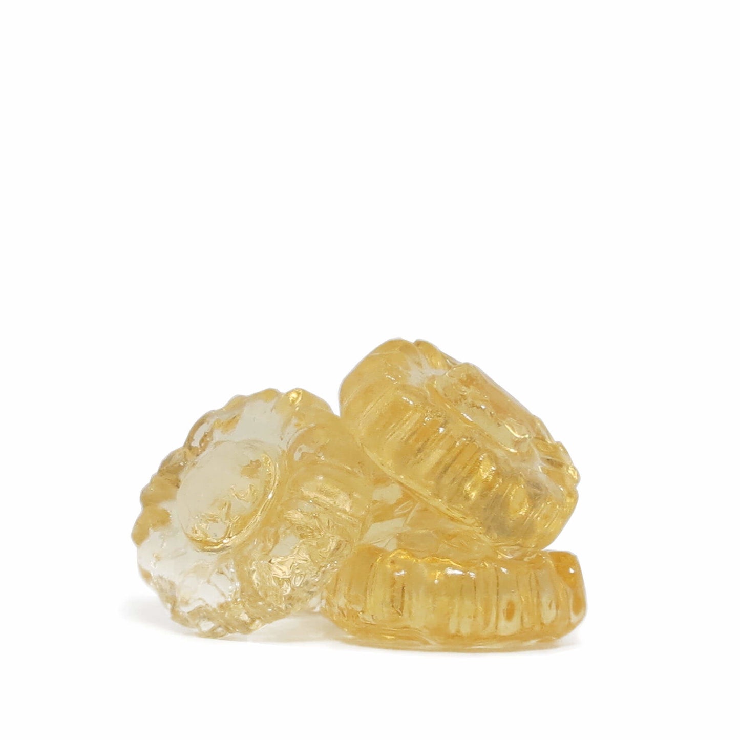 3 flower-shaped honey candies
