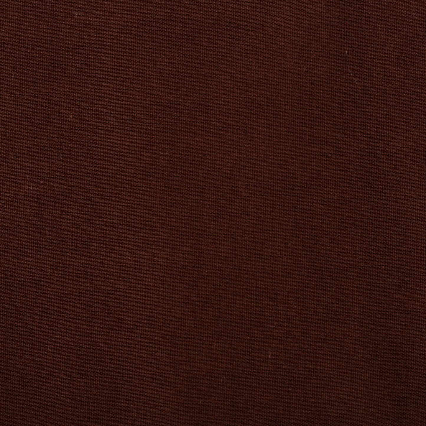 chocolate brown swatch of cotton fabric