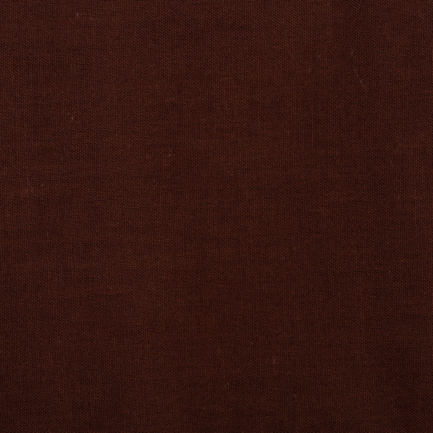 chocolate brown swatch of cotton fabric