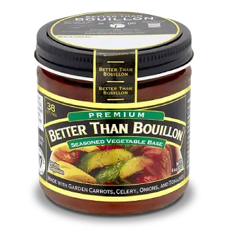 Bouillon vegetable base, a concentrated paste used to make flavorful vegetable broth and enhance dishes