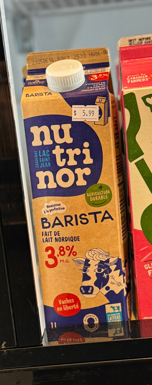 NUTRINOR Nordic Barista Milk 3.8% 1L