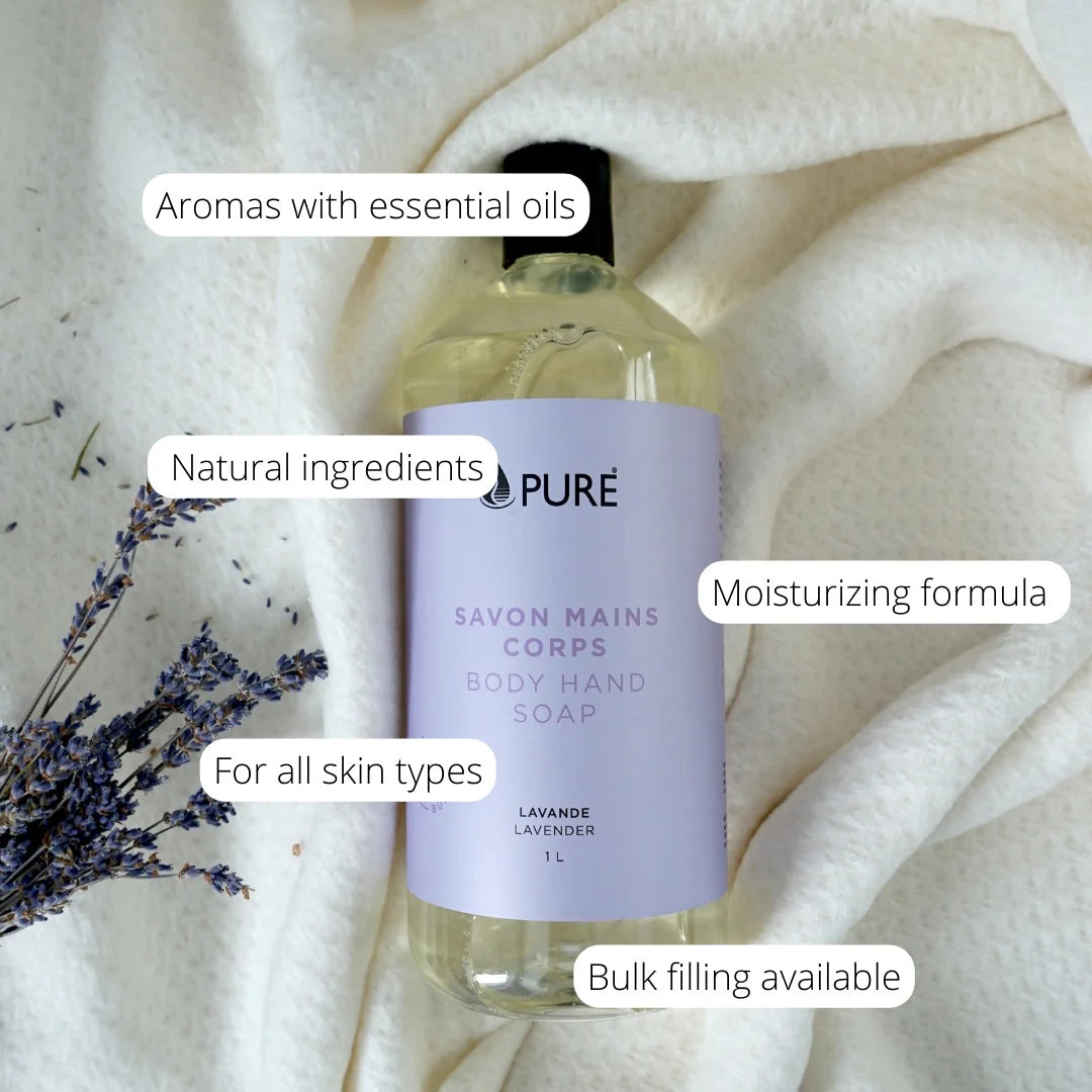 Savon liquide pour les mains et le corps en vrac par Pure