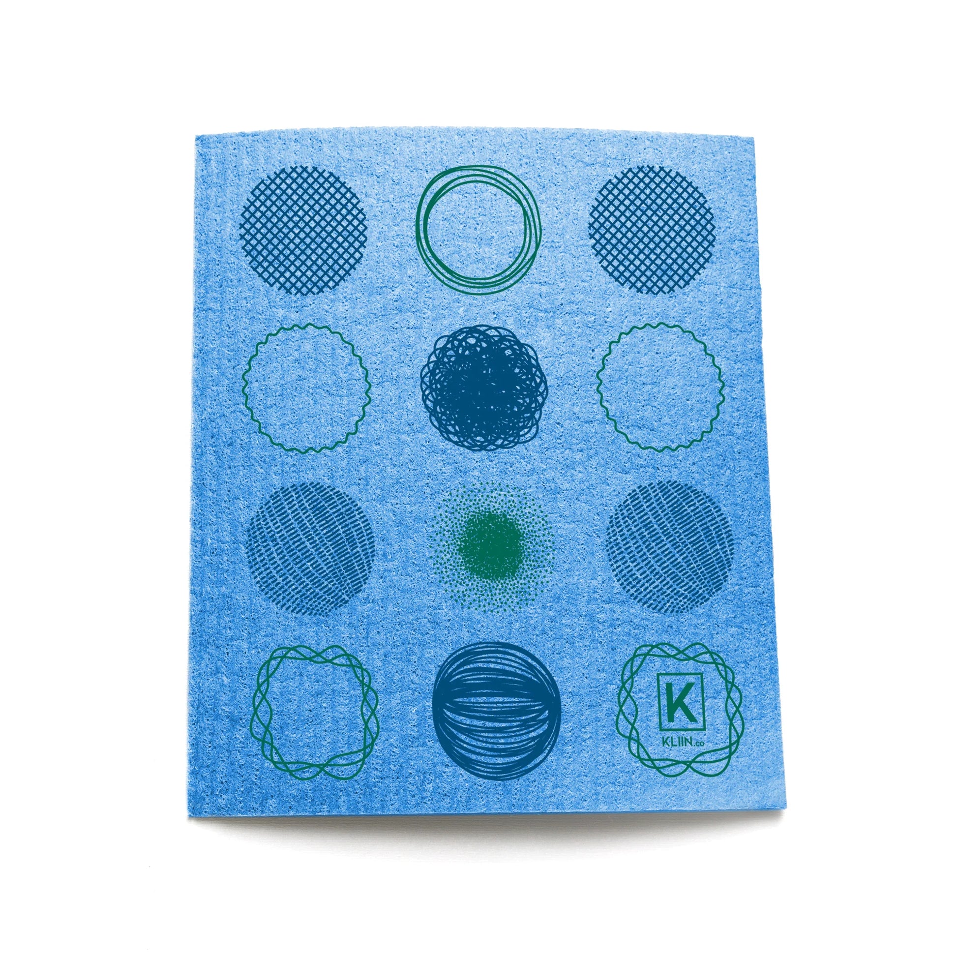 KLIIN reusable sponge cloth small spring edition on white background