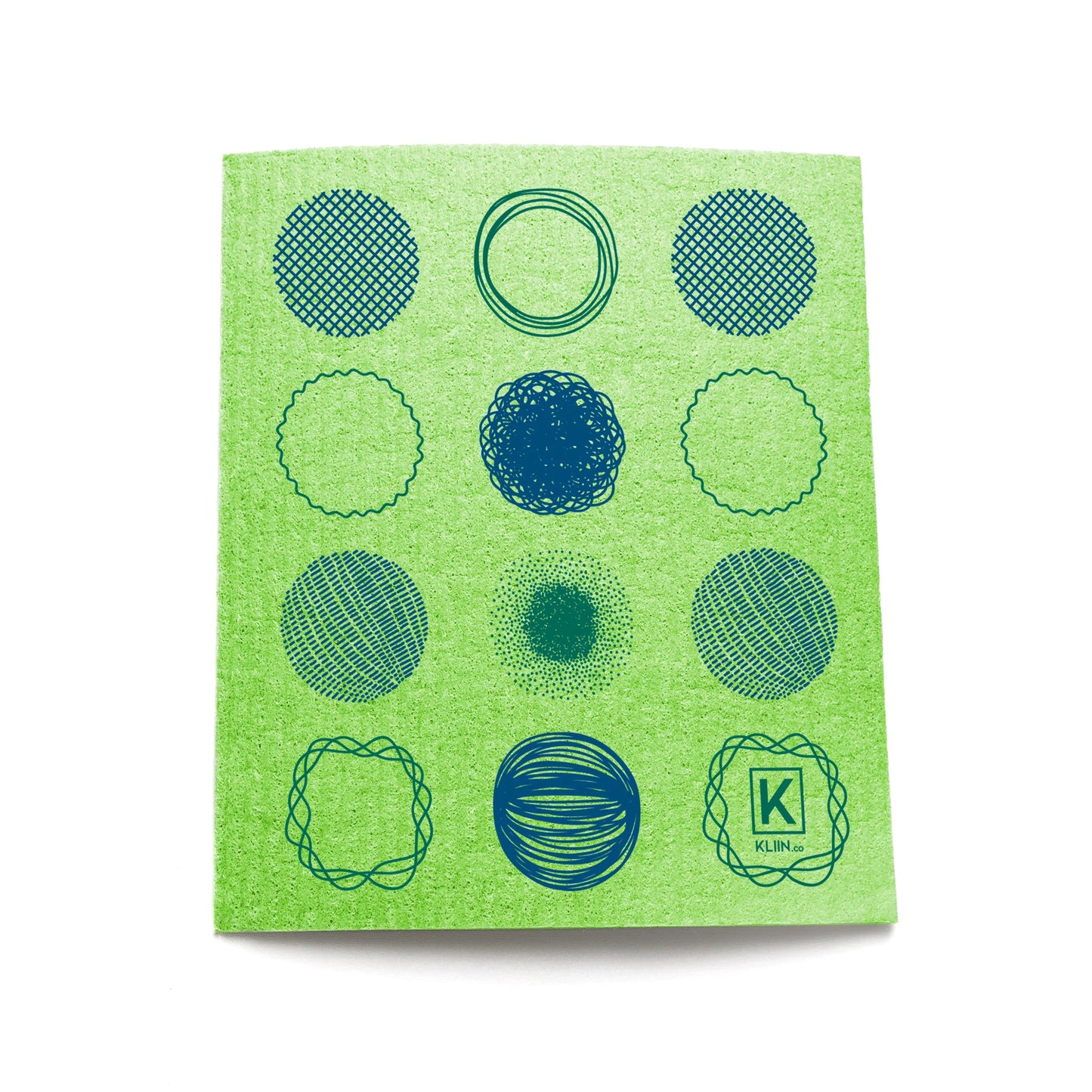 KLIIN reusable sponge cloth small spring edition on white background