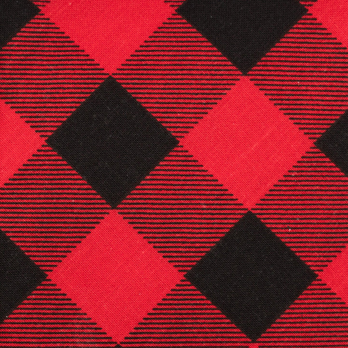 Black and red plaid pattern
