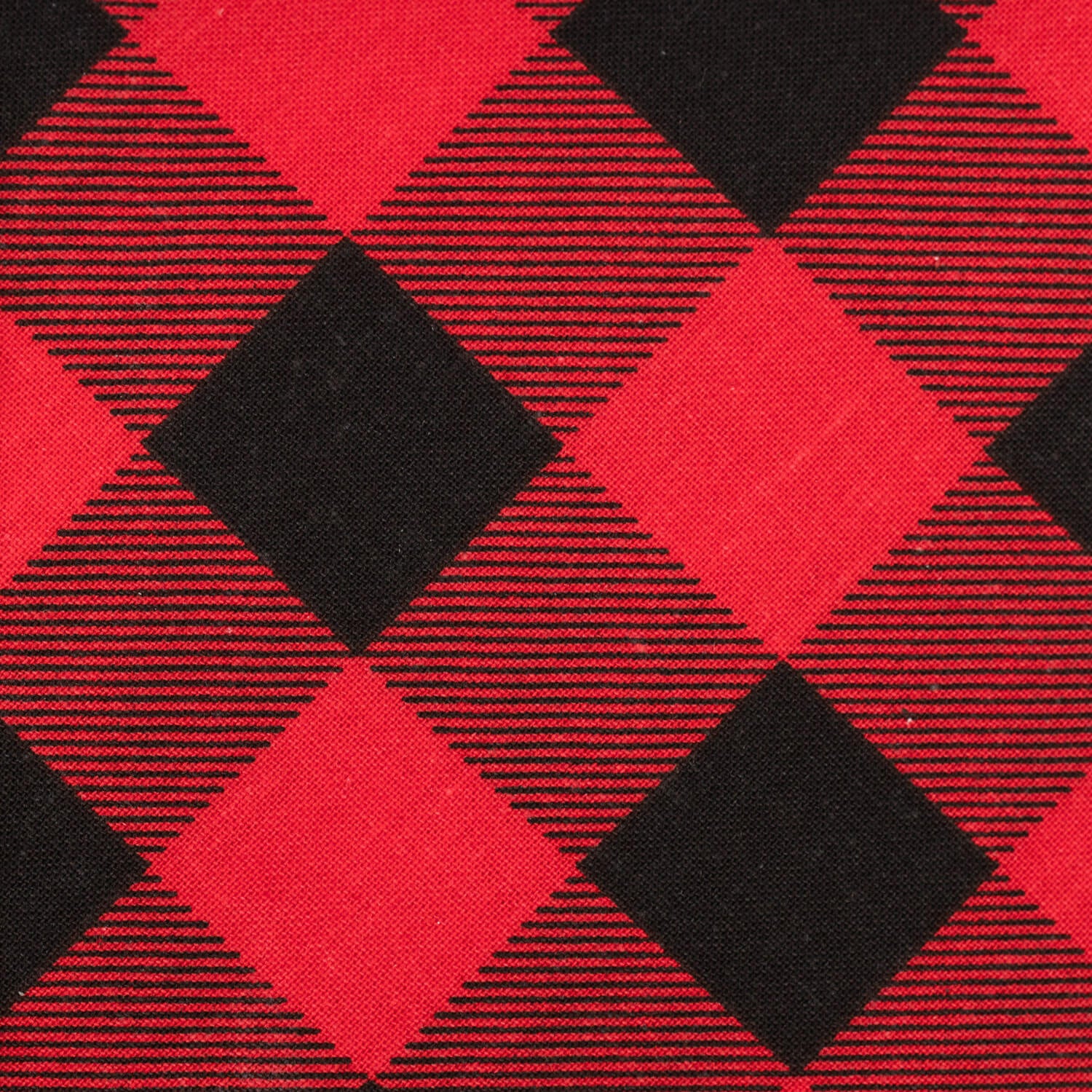 Black and red plaid pattern