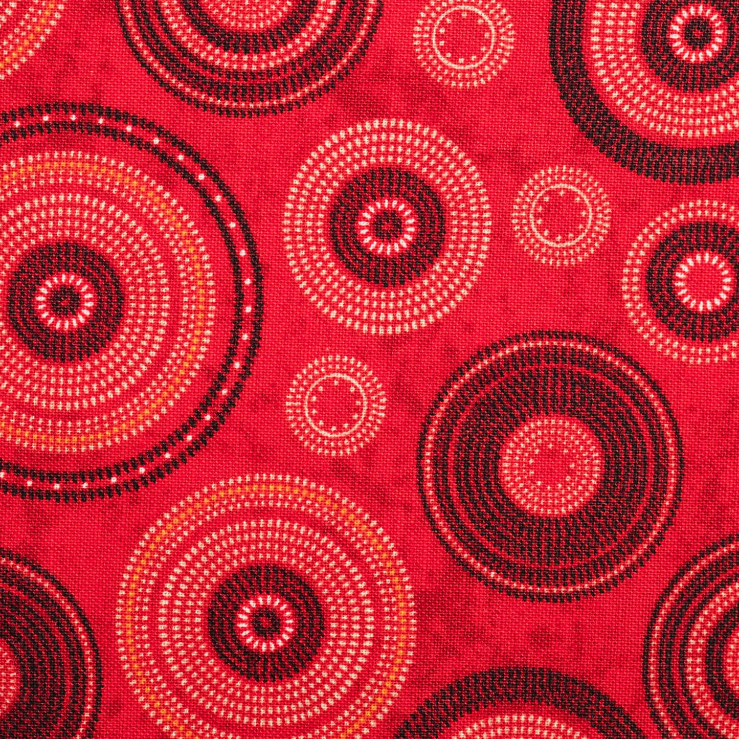 Red swirl pattern cloth
