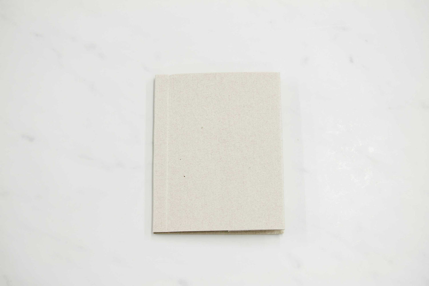 Mini 5 1/4-inch by 4 1/4-inch handmade Papeterie St. Armand cotton paper notepad with beige cover