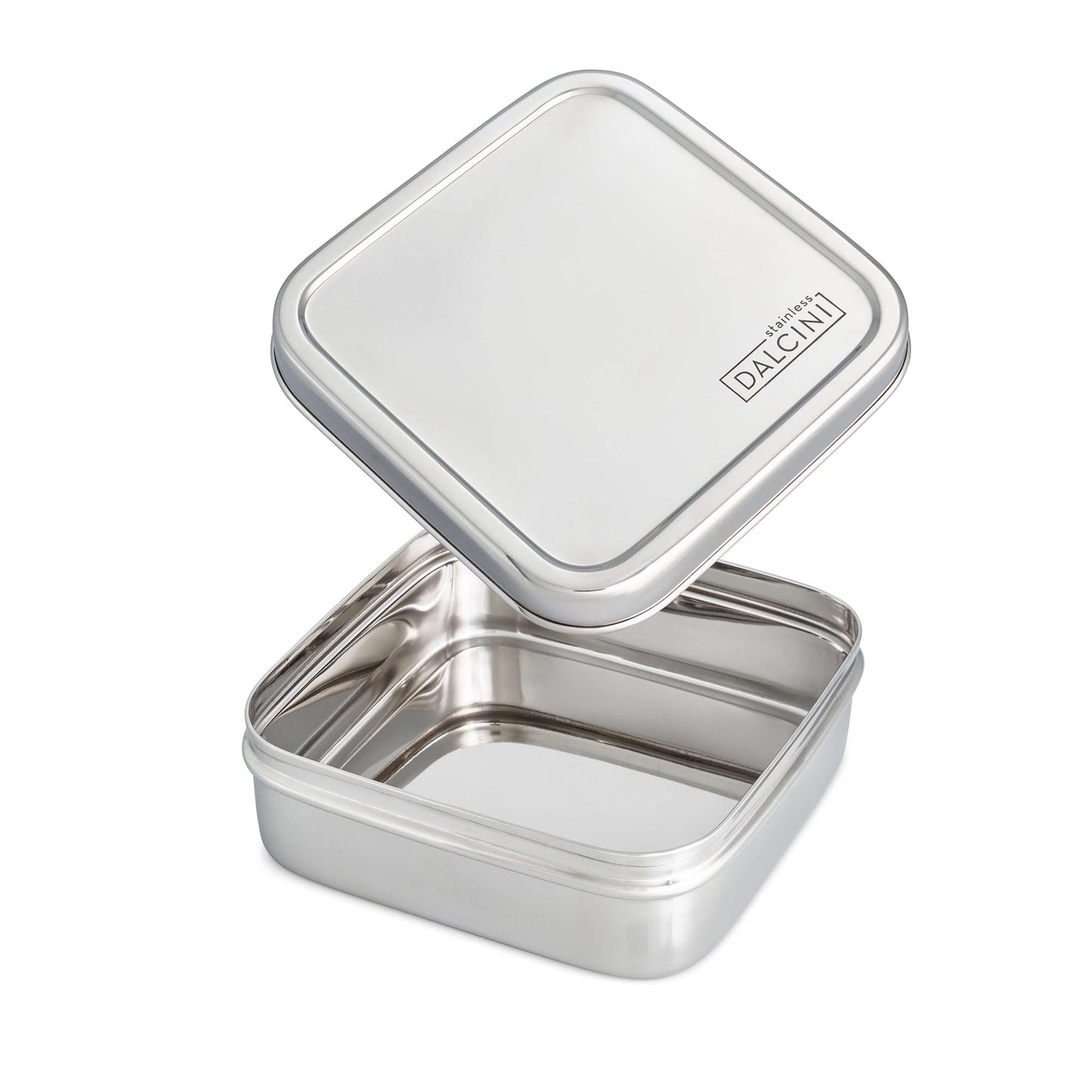 Square stainless steel sandwich box with lid