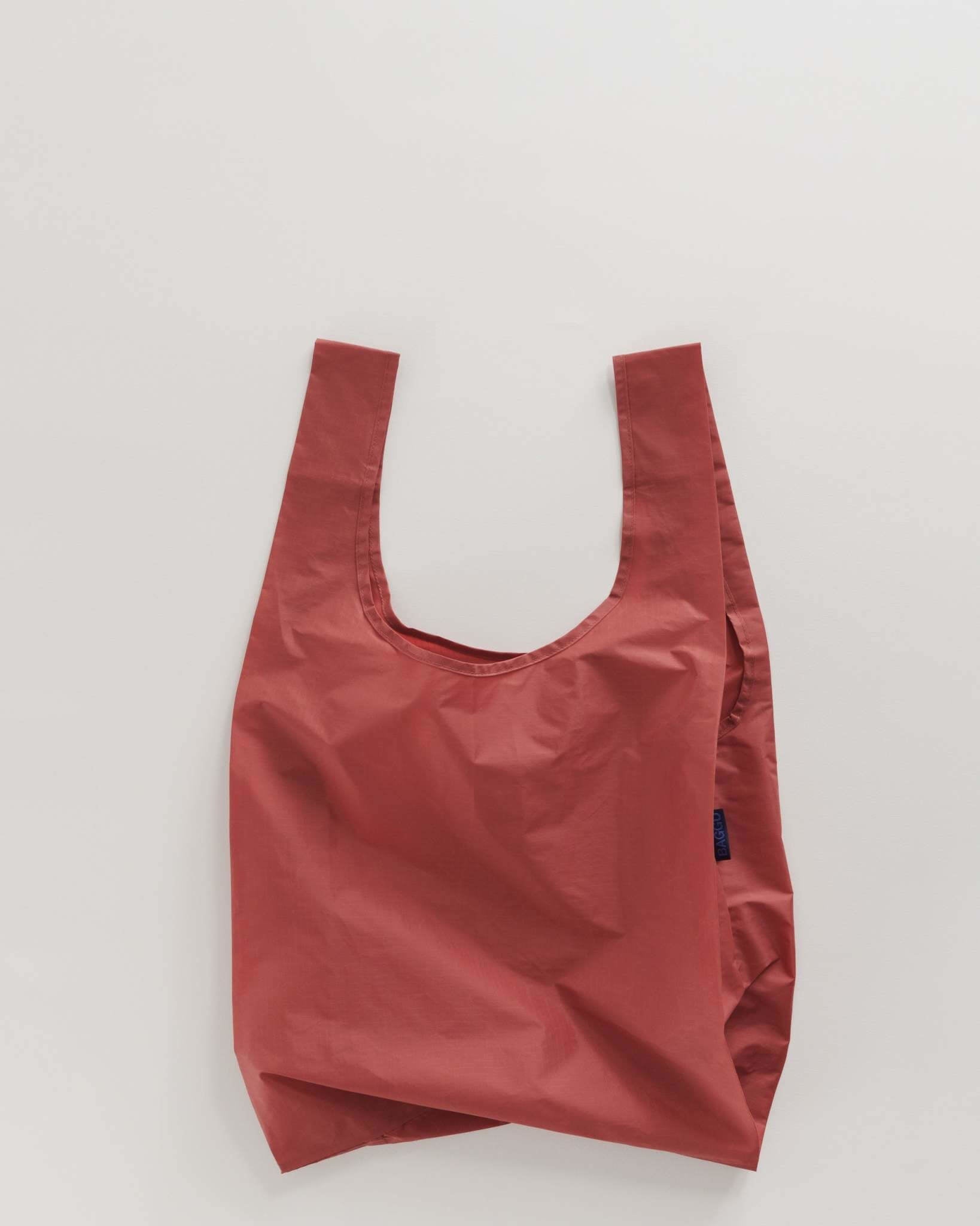 Red reusable shopping bag 